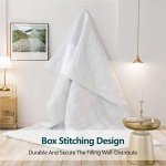 Cozynight Soft Comforter King Size Duvet Insert-Lightweight Down Alternative Comforter-Fluffy & Breathable & Machine Washable Diamond Stitching(White,106"X92")