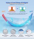 Ultra Pain Relief Cooling Pillow for Neck Support, Adjustable Cervical Pillow Cozy Sleeping, Odorless Ergonomic Contour Memory Foam Pillows, Orthopedic Bed Pillow for Side Back Stomach Sleeper