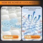 UYWO Cooling Memory Foam Pillows Firm and Soft, Queen Size Set of 2, Original Adjustable Pillows for Side, Back or Stomach Sleepers