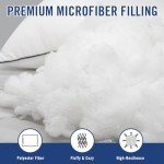 Higoom Standard Size Bed Pillows for Sleeping 4 Pack,Luxury Hotel Pillows,Comfortable and Supportive,Machine Washable,Suitable for Stomach,Back and Side Sleepers.