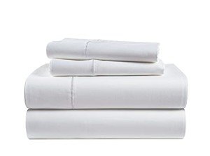 LANE LINEN 100% Egyptian Cotton Sheets Queen Size - 1000 Thread Count White Bed Sheets for Queen Size Bed, Long Staple Cotton Bedding Sheets, Sateen Weave, Luxury Hotel Sheets, Fits upto 17" Mattress