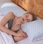 Love Attitude Shredded Memory Foam Pillows Queen Size Set of 2, Cooling Firm Pillows Queen Size 2 Pack for Bed, Adjustable for Side Back Stomach Sleepers