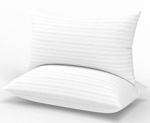 Favocama Bed Pillows Queen Size Set of 2 Hotel Collection Bed Pillow for Sleeping Queen Pillows 2 Pack for Back, Stomach or Side Sleepers Soft and Supportive Washable Pillows for Bedroom