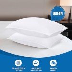 Utopia Bedding Bed Pillows for Sleeping (White), Queen Size, Set of 2, Hotel Pillow, Cooling Pillows for Side, Back or Stomach Sleepers