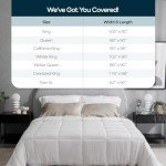 Olive + Crate 100% Cooling Bamboo Comforter from Viscose - King Size - Hypoallergenic, Breathable & Moisture-Wicking Bedding - All Season Lightweight Plush Design - Organic Bamboo King Comforter