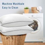 Higoom Standard Size Bed Pillows for Sleeping 4 Pack,Luxury Hotel Pillows,Comfortable and Supportive,Machine Washable,Suitable for Stomach,Back and Side Sleepers.