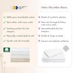 California Design Den Soft 100% Cotton Sheets Full Size Bed Set - Sateen Weave, Cooling Sheets, Deep Pockets with All Around Elastic for a, Durable Bedding Set - White