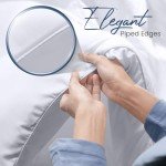 Utopia Bedding Comforters King Size, All Season Duvet Insert, Down Alternative Box Stitched Bed Comforter with Corner Tabs, Machine Washable (White)