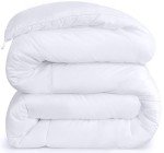 Utopia Bedding Comforters King Size, All Season Duvet Insert, Down Alternative Box Stitched Bed Comforter with Corner Tabs, Machine Washable (White)