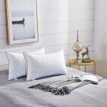 JOLLYVOGUE Bed Pillows Standard Size Set of 4, Cooling and Supportive Full Pillow 4 Pack with Down Alternative Filling for Side and Back Sleepers, Hotel Collection, 26x20 Inches