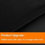 TAIMIT Queen Size Comforter Set - 7 Pieces, Bed in a Bag Bedding Sets with All Season Soft Quilted Warm Fluffy Reversible Comforter,Flat Sheet,Fitted Sheet,2 Pillow Shams,2 Pillowcases,Black