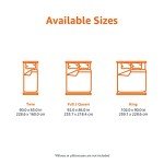 Amazon Basics Comforter Blanket Twin/Twin XL, Reversible Lightweight Microfiber All Season Blanket, Black/Grey