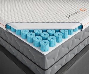 Dormeo Premium Queen Cooling Mattress Topper - 3-Inch, 3-Zone OctaspringⓇ Technology for Optimal Back Support, Anti-Slip Bottom