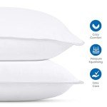 Utopia Bedding Bed Pillows for Sleeping (White), Queen Size, Set of 2, Hotel Pillow, Cooling Pillows for Side, Back or Stomach Sleepers