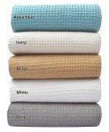 Tex Trend 100% Cotton Blanket – Soft and Breathable Twin XL Grey Waffle Blanket – All Season Comfort – Suitable for Bed Layering, Sofa, Couch - Grey (60”x90”)