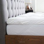 LUCID Ultra Plush 3 Inch Down Alternative Fiber Bed Mattress Topper - Allergen Free Pillow Top - Soft and Breathable Cotton Percale Cover - Full Size,White