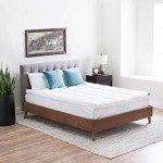 LUCID Ultra Plush 3 Inch Down Alternative Fiber Bed Mattress Topper - Allergen Free Pillow Top - Soft and Breathable Cotton Percale Cover - Full Size,White