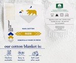California Design Den Soft & Cool Summer Blanket King Size Blanket, 100% Cotton Blanket, Lightweight & Breathable Blanket, Herringbone Design, Premium Cotton Bed Blankets, All-Season Throw (White)