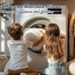 Favocama Bed Pillows Queen Size Set of 2 Hotel Collection Bed Pillow for Sleeping Queen Pillows 2 Pack for Back, Stomach or Side Sleepers Soft and Supportive Washable Pillows for Bedroom