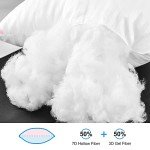 EIUE Hotel Collection Bed Pillows for Sleeping 2 Pack King Size，Pillows for Side and Back Sleepers,Super Soft Down Alternative Microfiber Filled Pillows,20 x 36 Inches