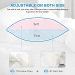 EIUE Hotel Collection Bed Pillows for Sleeping 2 Pack King Size，Pillows for Side and Back Sleepers,Super Soft Down Alternative Microfiber Filled Pillows,20 x 36 Inches