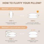 Sasttie Queen Size Pillows Set of 2, Hotel Collection Bed Pillows for Side, Back, and Stomach Sleepers - Down Alternative Plump Filling - 2 Pack, Queen, 20x30 Inches