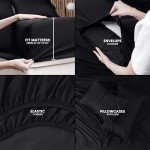 Utopia Bedding King Bed Sheets Set - 4 Piece Bedding - Brushed Microfiber - Shrinkage and Fade Resistant - Easy Care (King, Black)
