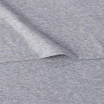 Amazon Basics 4 Piece Bed Sheet Set, 100% Cotton Jersey, Includes Super Soft, Flat and Fitted Sheets, Pillowcase, Full, Light Gray, Solid