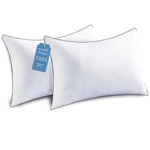 JOLLYVOGUE Bed Pillows Standard Size Set of 2, Cooling and Supportive Full Pillow 2 Pack for Side and Back Sleepers, Down Alternative Hotel Collection Sleeping Pillows, 26x20 Inches