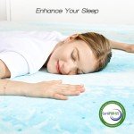 Sweetcrispy Mattress Topper Full, 2 Inch Thick Memory Foam Gel Infused Cooling Toppers Pad for Full Size Bed, Sleeper Sofa, RV, Camper, CertiPUR US Certified, Ventilated and Breathable, Blue, Full