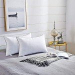 JOLLYVOGUE Bed Pillows Standard Size Set of 2, Cooling and Supportive Full Pillow 2 Pack for Side and Back Sleepers, Down Alternative Hotel Collection Sleeping Pillows, 26x20 Inches