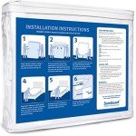 Twin (6-8 in. Deep) SureGuard Mattress Encasement - 100% Waterproof, Bed Bug Proof, Hypoallergenic - Premium Zippered Six-Sided Cover