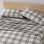 Eddie Bauer - Queen Sheet Set, Warm Breathable Cotton Flannel Bedding with Deep Pockets, Brushed for Extra Softness, Cozy Home Decor, Oeko-Tex Certified (Edgewood Plaid, Queen)