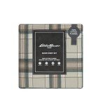 Eddie Bauer - Queen Sheet Set, Warm Breathable Cotton Flannel Bedding with Deep Pockets, Brushed for Extra Softness, Cozy Home Decor, Oeko-Tex Certified (Edgewood Plaid, Queen)