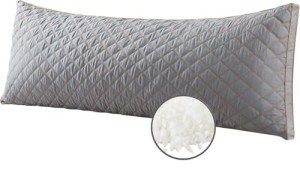 WhatsBedding Memory Foam Body Pillow for Adults, Long Body Pillow for Sleeping, Full for Bed - Dark Grey