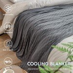 AmyHomie Cooling Blanket,90"x90"Queen Size,Summer Blankets with Double Sided Cold Effect, Arc-Chill Q-Max>0.5 Cool Fiber, Breathable Lightweight Blankets for Hot Sleepers Night Sweats