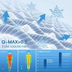 AmyHomie Cooling Blanket,90"x90"Queen Size,Summer Blankets with Double Sided Cold Effect, Arc-Chill Q-Max>0.5 Cool Fiber, Breathable Lightweight Blankets for Hot Sleepers Night Sweats