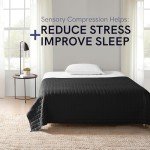 YnM 15lbs Weighted Blanket for Adults, Breathable Heavy Bed Throw Blanket with Cooling Glass Beads for All Season Use, Ideal for ~140lbs (48x72 Inches, Twin/Full, Dark Grey)