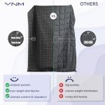 YnM 15lbs Weighted Blanket for Adults, Breathable Heavy Bed Throw Blanket with Cooling Glass Beads for All Season Use, Ideal for ~140lbs (48x72 Inches, Twin/Full, Dark Grey)
