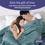 YnM 15lbs Weighted Blanket for Adults, Breathable Heavy Bed Throw Blanket with Cooling Glass Beads for All Season Use, Ideal for ~140lbs (48x72 Inches, Twin/Full, Dark Grey)