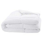 Amazon Basics White Down Alternative Comforter and Duvet Insert with Corner Tabs (King, Light)