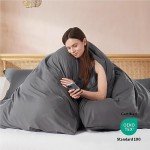Nestl Dark Grey Duvet Cover King Size - Soft Double Brushed King Duvet Cover Set, 3 Piece, with Button Closure, 1 Duvet Cover 104x90 inches and 2 Pillow Shams