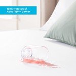 Linenspa Zippered Mattress Encasement - Waterproof & Bed Bug Proof - Premium Noiseless & Absorbent Cover – Full, White