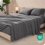 Bare Home Super Soft Fleece Sheet Set - Queen Size - Extra Plush Polar Fleece, No-Pilling Bed Sheets - All Season Cozy Warmth (Queen, Grey)