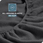 Bare Home Super Soft Fleece Sheet Set - Queen Size - Extra Plush Polar Fleece, No-Pilling Bed Sheets - All Season Cozy Warmth (Queen, Grey)