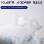 HKYLRAN Bed Pillows King Size Set of 2,for Sleeping, Adjustable King Pillows 2 Pack with Zipper, Cooling Hotel Quality with Premium Soft Down Alternative Fill