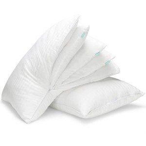 EverSnug Adjustable Layer Pillows for Sleeping - Set of 2, Cooling, Luxury Pillows for Back, Stomach or Side Sleepers (Down Alternative, Standard (Pack of 2))