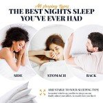 EverSnug Adjustable Layer Pillows for Sleeping - Set of 2, Cooling, Luxury Pillows for Back, Stomach or Side Sleepers (Down Alternative, Standard (Pack of 2))