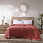 Tommy Bahama Blanket Soft Cotton Bedding, Medium Weight Home Decor for All Seasons, King, Bahama Coast Coral