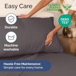 Extra Deep Queen Sheet Set - 6 Piece Breathable & Cooling Sheets - Hotel Luxury Bedding Set w/18-24 Inch Extra Deep Pockets - Easy & Secure Fit - Super Soft, Wrinkle Free and Comfy - Grey, Queen Size